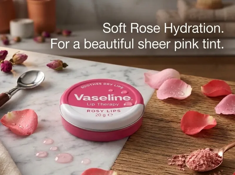 Vaseline Lip Therapy_Rosy Lips_Soft Rose Hydration